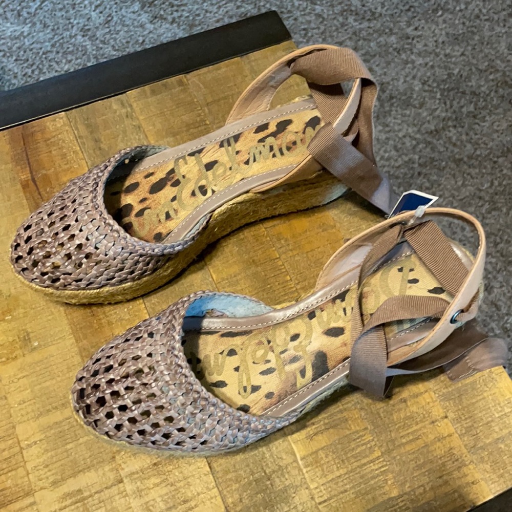Taupe Sandler wedge